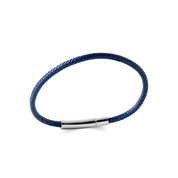 Bracelet pour homme en cuir tressé Mateo  - Bijou sur fond blanc