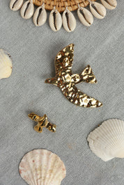 broche colombe dorée- Accessoire