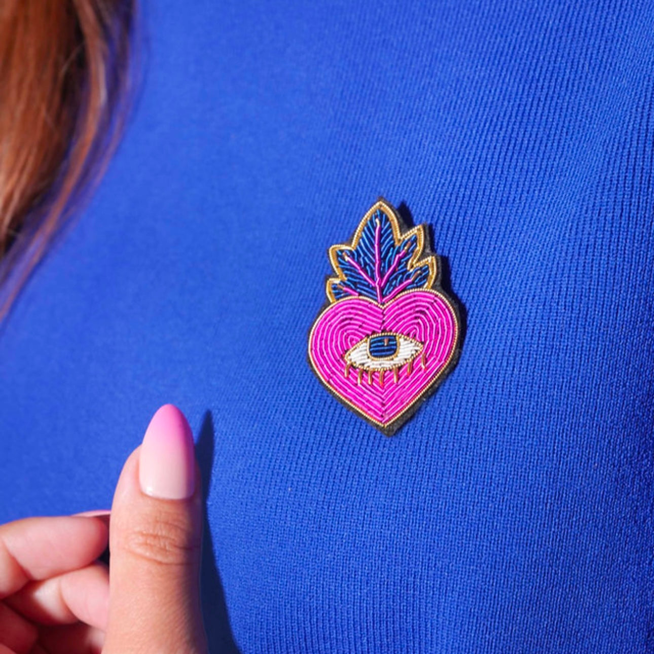Broche de la Malicieuse creative shop Ex voto pink 