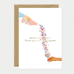 Carte d'anniversaire - Wine years