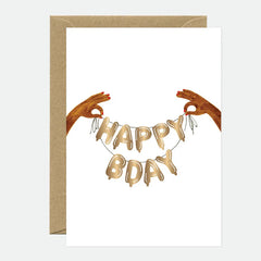 Carte d'anniversaire - Ballons