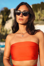 Collier doré Ilona soleil - Bijou porté