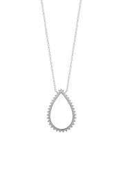 Collier en argent Suri pendentif goutte - Bijou photographié sur fond blanc