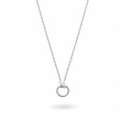 Collier personnalisable argent initiales et charms Kaïs - Bijou sur fond blanc