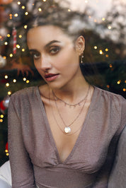 AXELLE – Collier personnalisable pour charms et initiales doré - Bijou porté