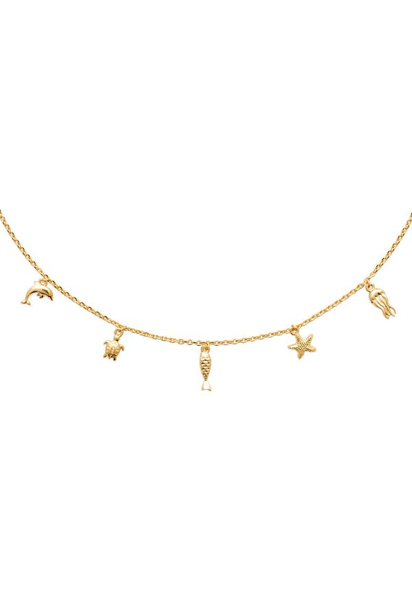 Collier doré Cléo