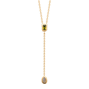 Collier cravate doré Daphne
