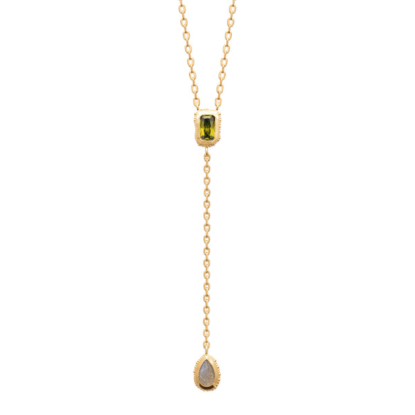 Collier cravate doré Daphne