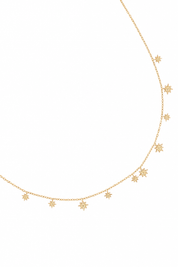 Collier doré Florine - Bijou sur fond blanc