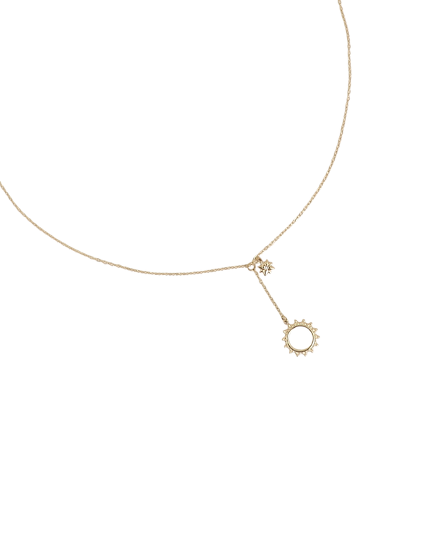 Collier doré Joely soleil et étoile