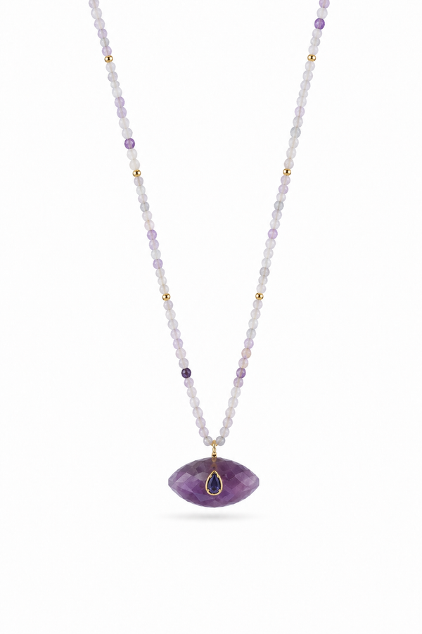 Collier doré Thelma améthyste