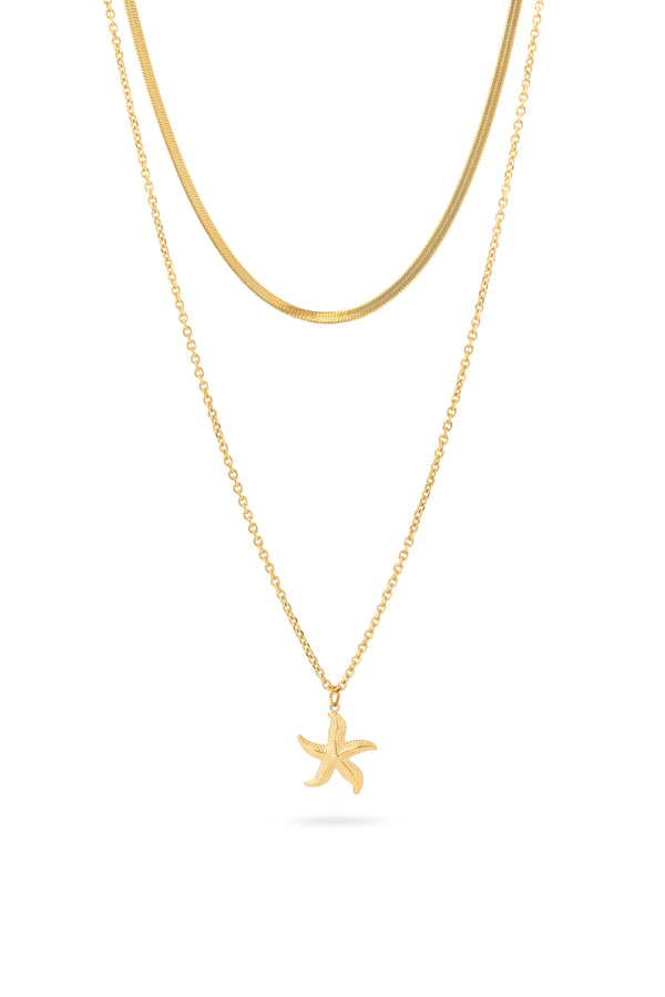 Collier double doré Yvanne