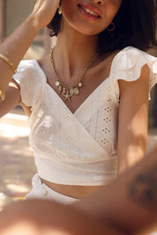 Collier doré Ainoa - Bijou porté