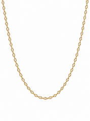 Collier fin doré Anira en maille marine - Bijou sur fond blanc