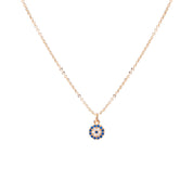  Collier doré œil zircons Briony - Bijou photographié sur fond blanc