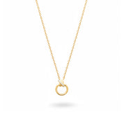 Collier personnalisable doré initiales et charms Kaïs - Bijou sur fond blanc