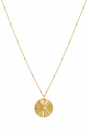 Collier sautoir doré Talia - Bijou sur fond blanc