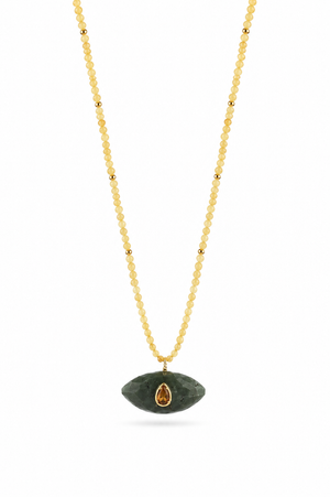 Collier doré Thelma citrine