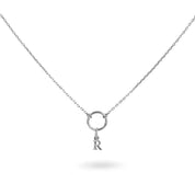 Collier personnalisable argent pour initiales et charms Delya