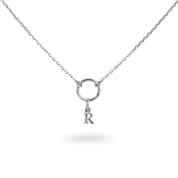 Collier personnalisable argent pour initiales et charms Delya