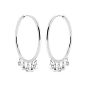 Créoles NOMA Argent 925 - Bijou photographié sur fond blanc