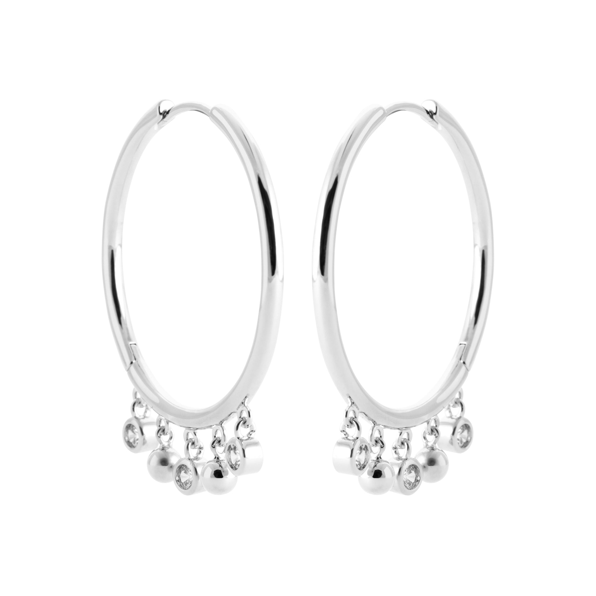 Créoles NOMA Argent 925 - Bijou photographié sur fond blanc