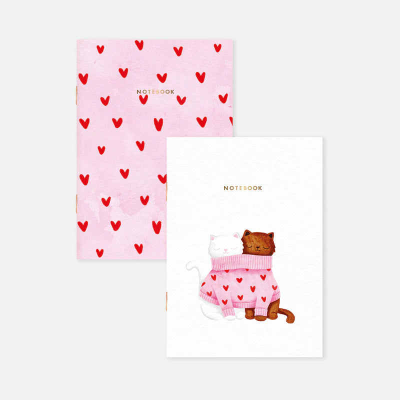 Duo de carnets de poche Together cats - Papeterie