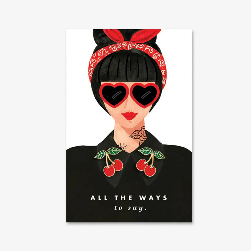 Pin's doré cerises - Accessoires