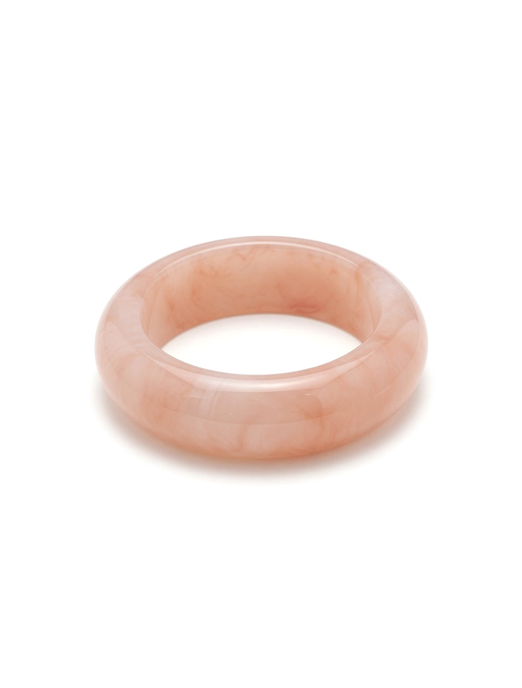 Bracelet jonc en acétate coloré Andreanne rose - Bijou sur fond blanc