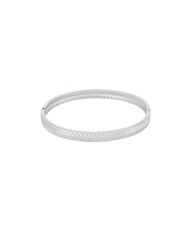 Bracelet jonc argenté Zaya