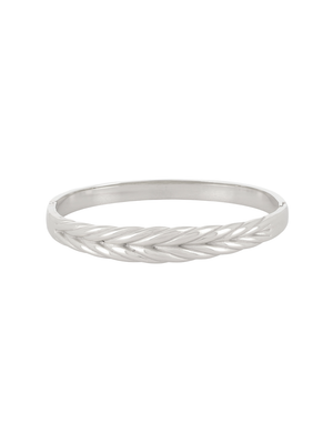 Bracelet jonc argenté Nea