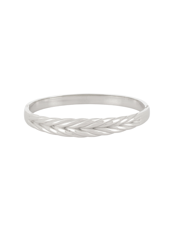 Bracelet jonc argenté Nea