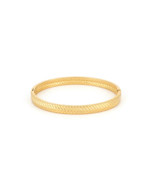 Bracelet jonc doré Zaya