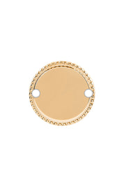 Médaille à graver dorée pour bracelet cordon personnalisable Louisa