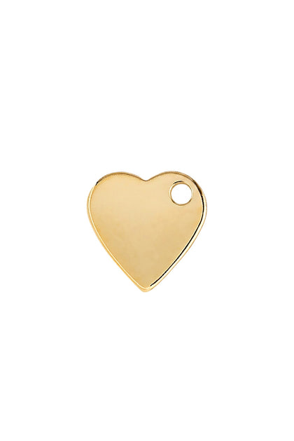 Médaille à graver dorée pour collier personnalisable Amour S