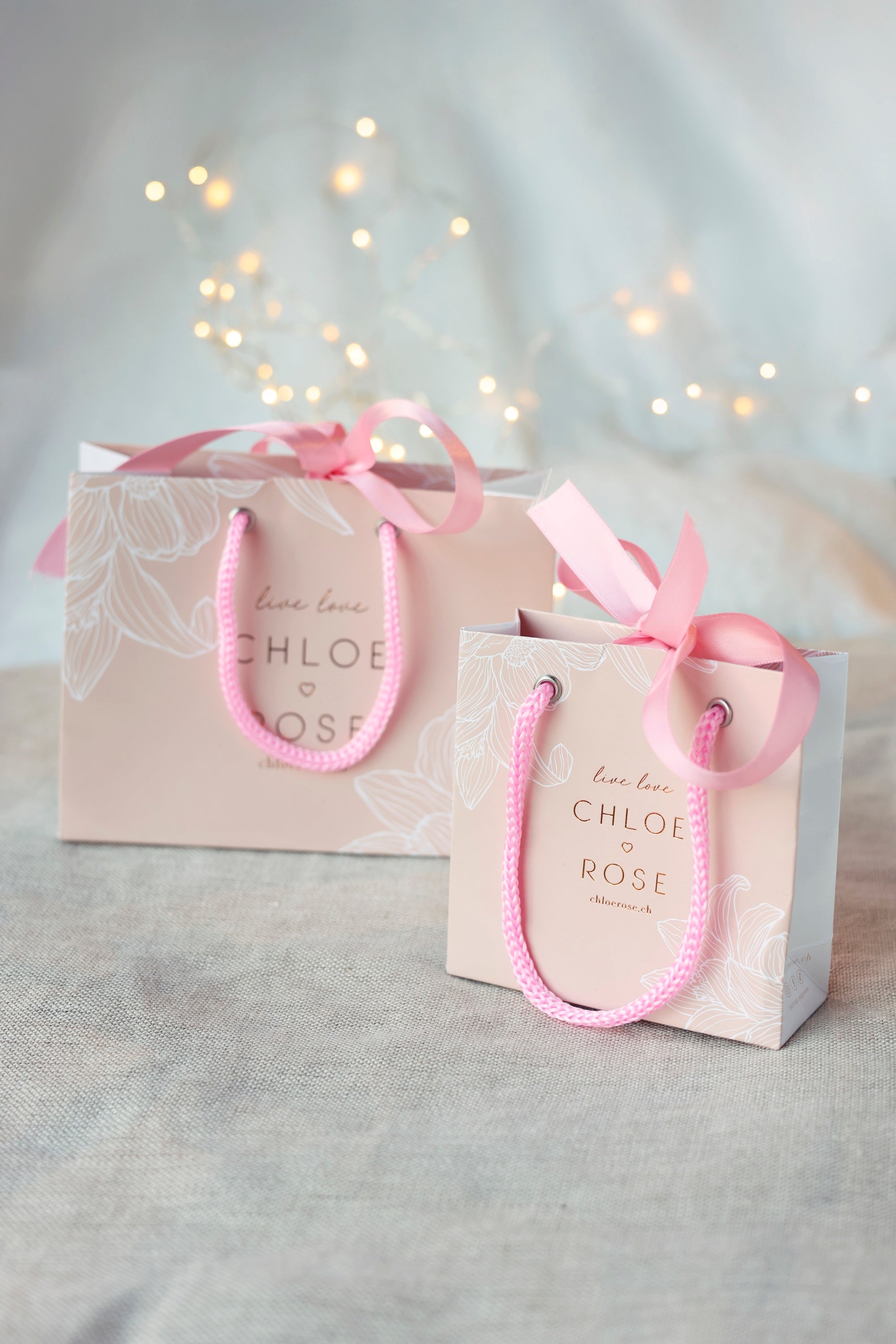 Packaging et emballages pour bijoux Chloé Rose idée cadeau à offrir ou à s'offrir à Genève et Lausanne
