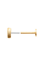 Piercing doré Aruma œil zircon - Bijou photographié sur fond blanc