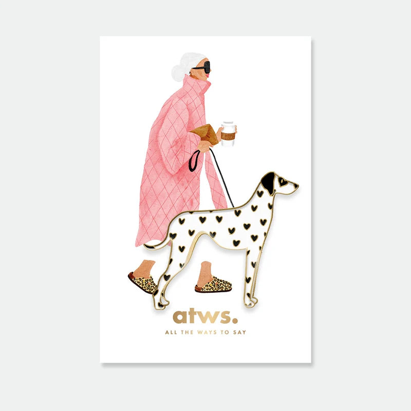 Pin's doré dalmatien - Accessoire