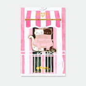 Pin's doré deux chats dans un pull rose - Accessoire
