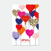 Pin's doré ballon rouge en forme de cœur - Accessoire