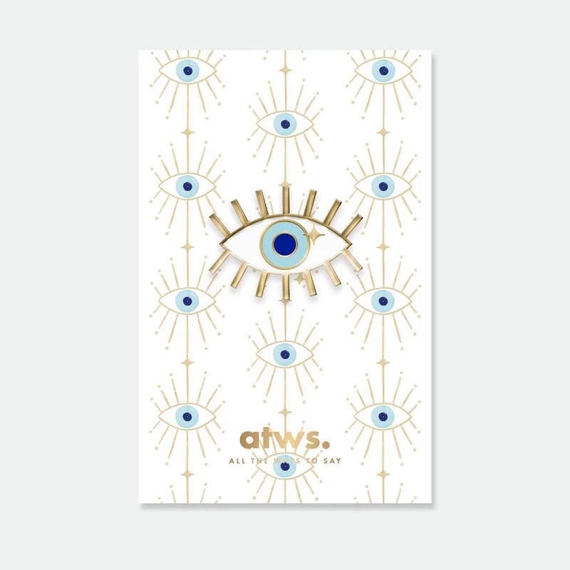 Pin's doré œil - Accessoire
