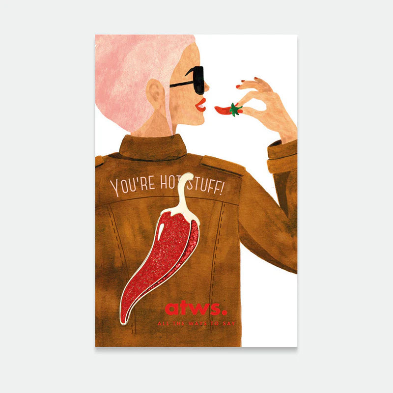 Pin's doré piment - Accessoire