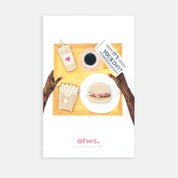 Trio de pin's doré burger, frites et boisson - Accessoire