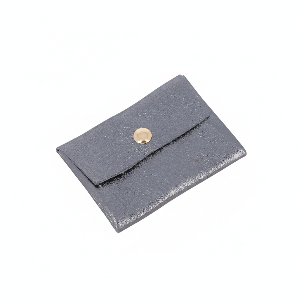 Porte-cartes en cuir recyclé Bali anthracite - Accessoire