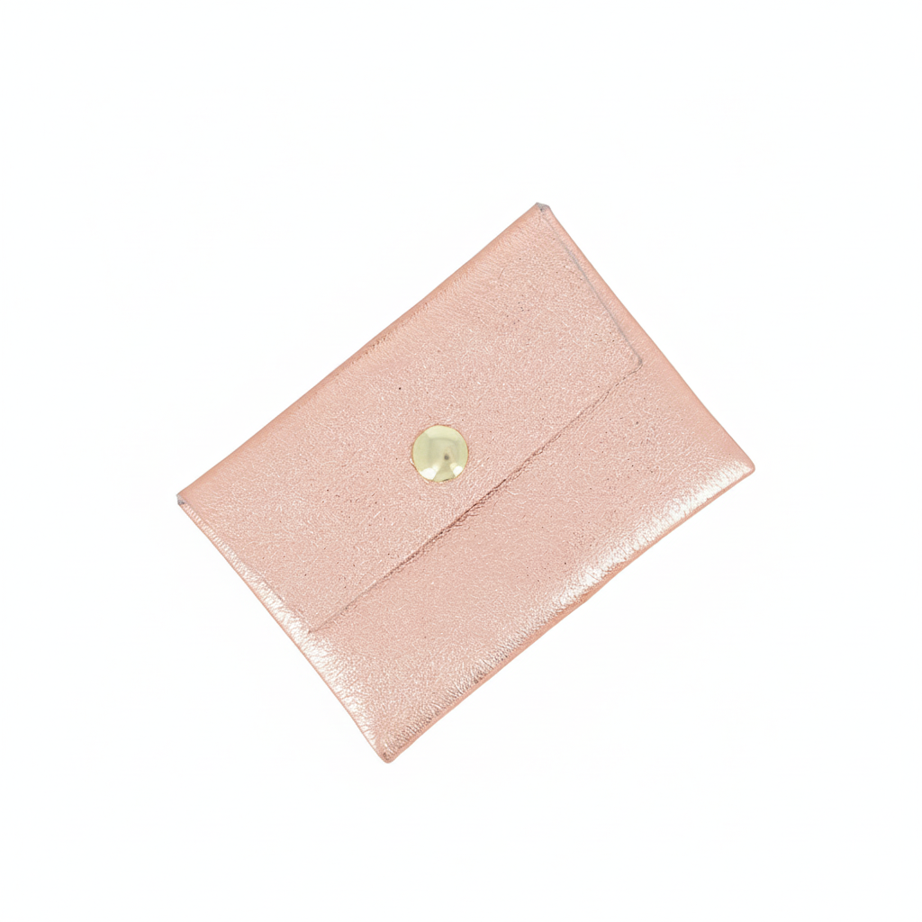 Porte-cartes en cuir recyclé Bali champagne - Accessoire