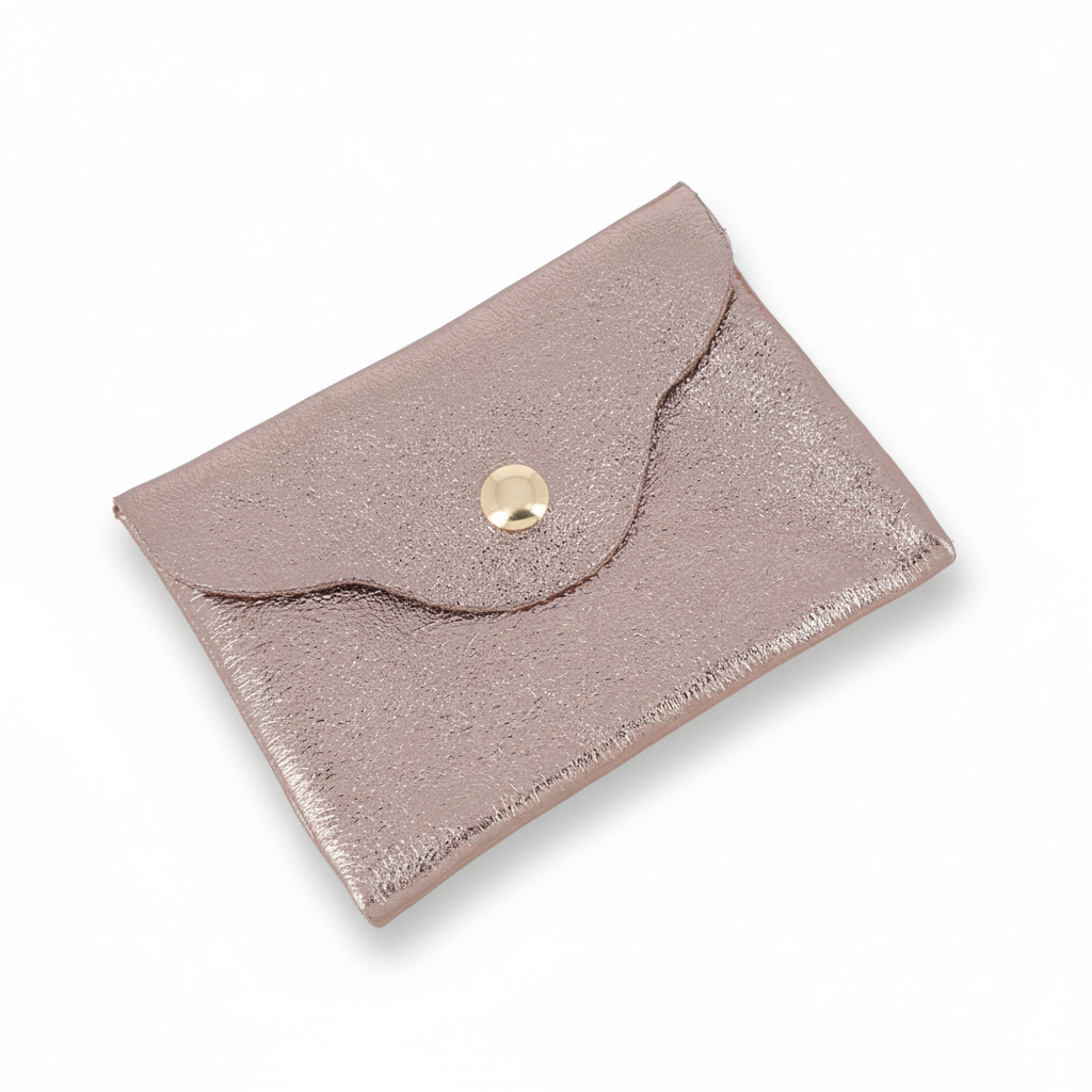 Porte-cartes en cuir recyclé Budapest bronze - Accessoire