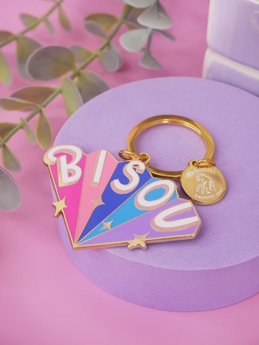 Porte-clé coloré "Bisou" - Accessoire