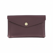 Porte-monnaie en cuir recyclé Barcelone bordeaux - Accessoire