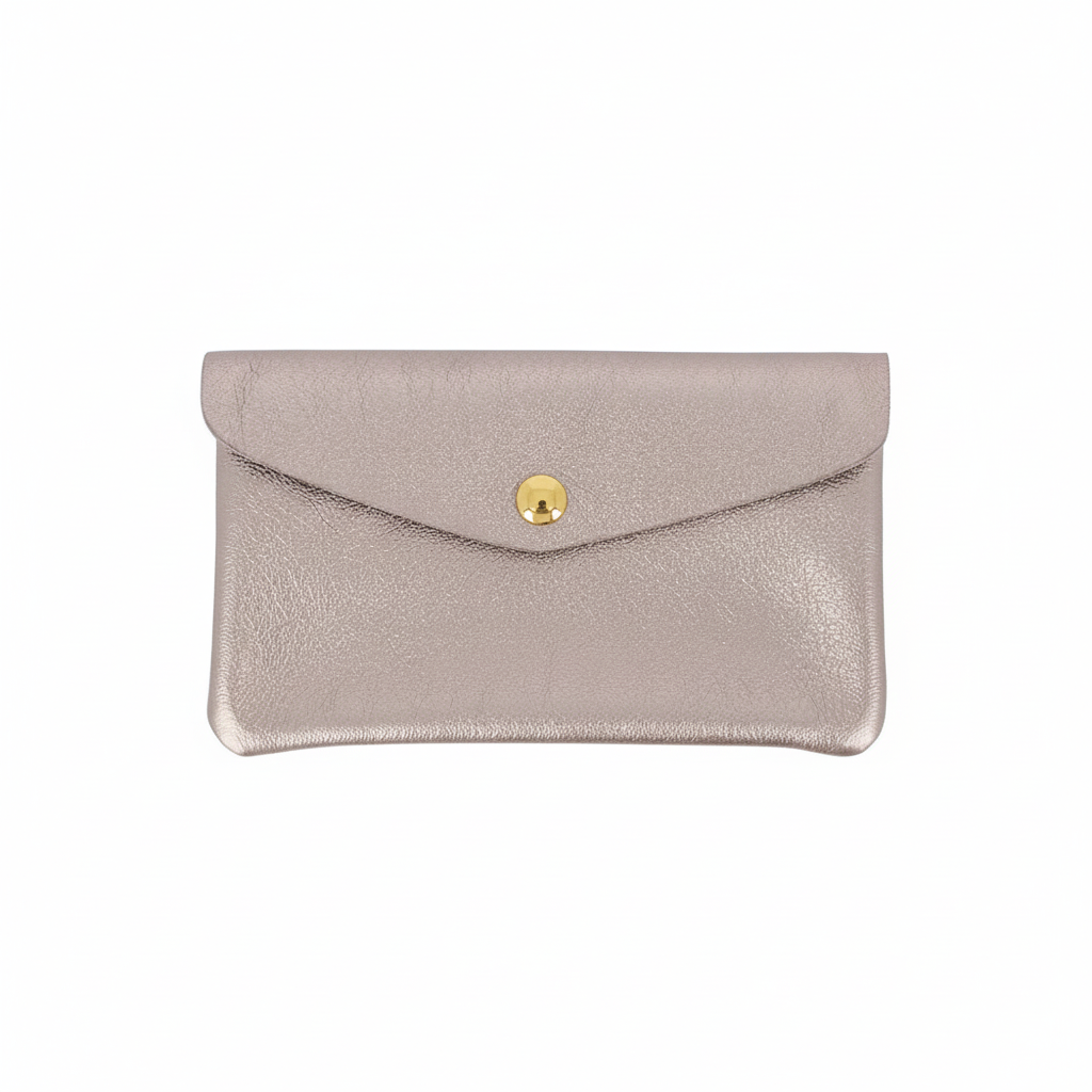 Porte-monnaie en cuir recyclé Barcelone bronze - Accessoire