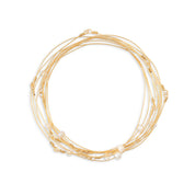 Bracelets semainiers Ali avec perles en nacres - Bijoux photographiés sur fond blanc